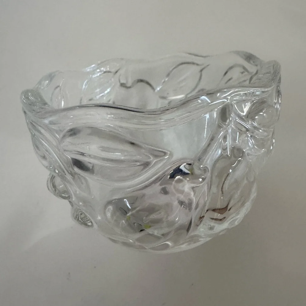 Waltherglas Garden Harvest Tealight Votive Candle Holder Vintage Set/4 Cherries